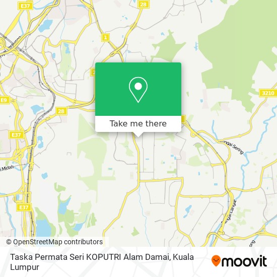 Taska Permata Seri KOPUTRI Alam Damai map