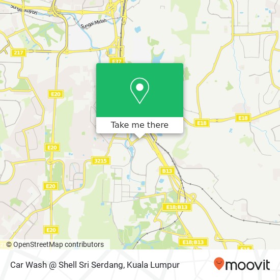 Car Wash @ Shell Sri Serdang map