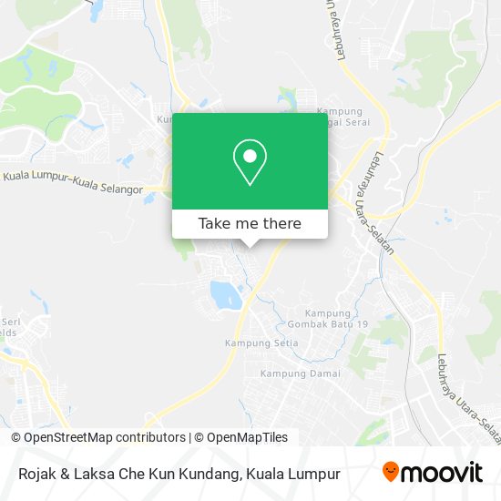 Rojak & Laksa Che Kun Kundang map