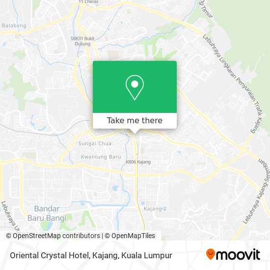 Oriental Crystal Hotel, Kajang map