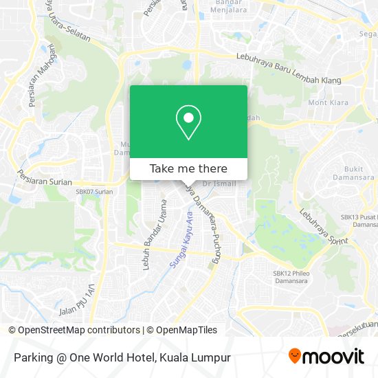 Parking @ One World Hotel map