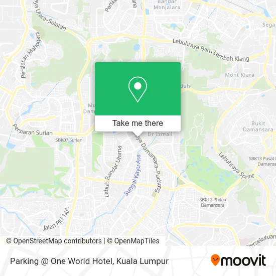 Parking @ One World Hotel map
