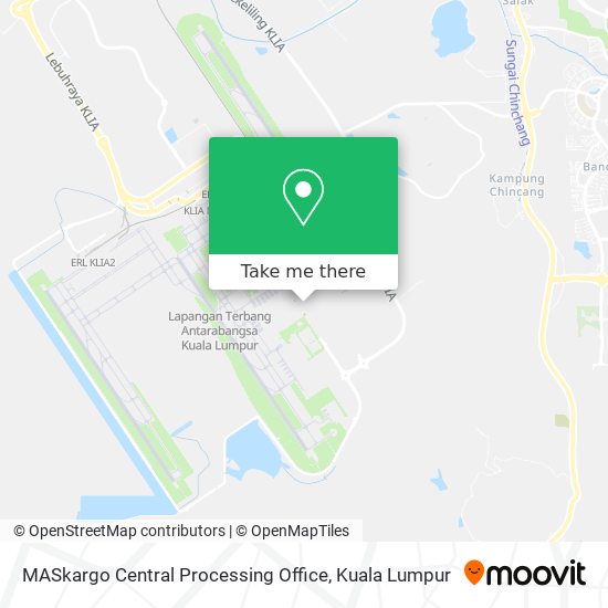 MASkargo Central Processing Office map