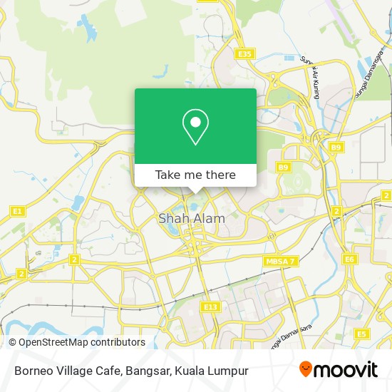 Borneo Village Cafe, Bangsar map