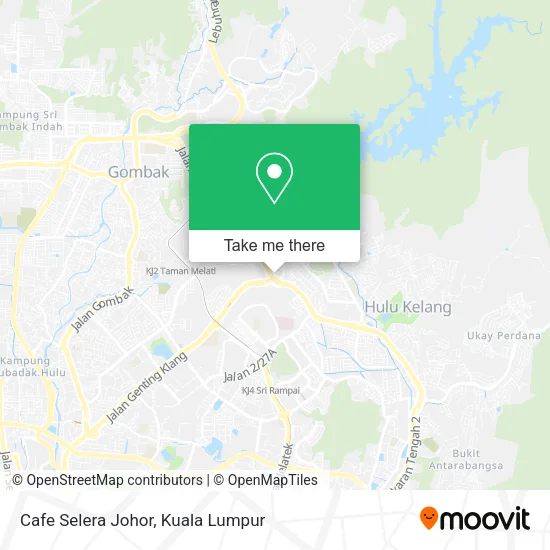 Cafe Selera Johor map