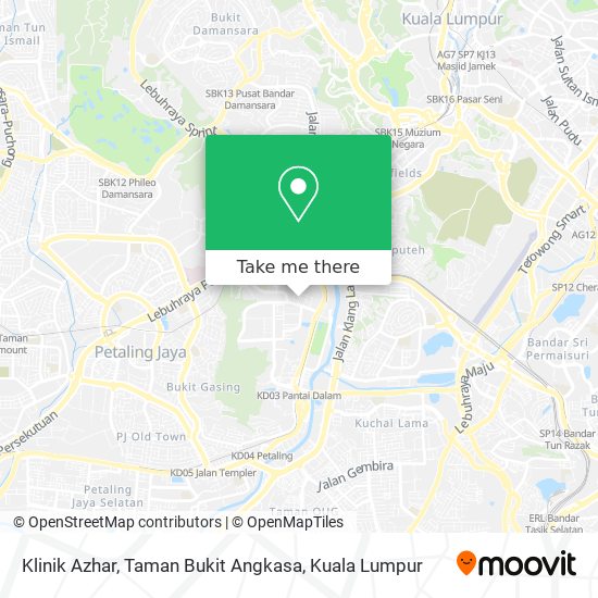 Klinik Azhar, Taman Bukit Angkasa map