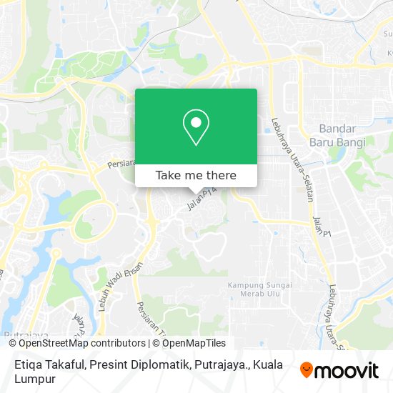 Etiqa Takaful, Presint Diplomatik, Putrajaya. map
