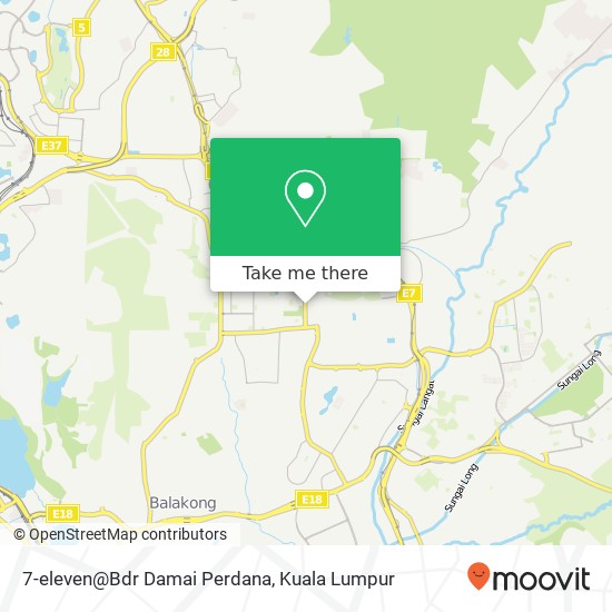 Peta 7-eleven@Bdr Damai Perdana