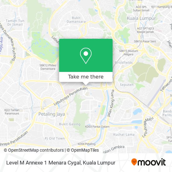 Level M Annexe 1 Menara Cygal map