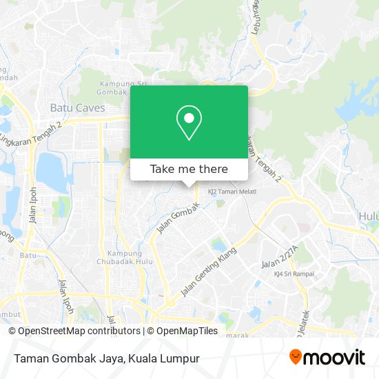 Peta Taman Gombak Jaya
