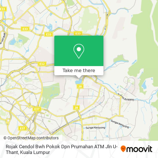 Rojak Cendol Bwh Pokok Dpn Prumahan ATM Jln U-Thant map