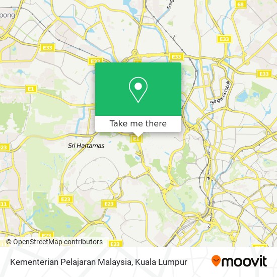 Peta Kementerian Pelajaran Malaysia