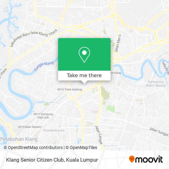 Klang Senior Citizen Club map