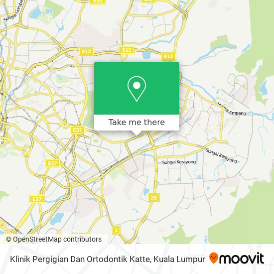 Klinik Pergigian Dan Ortodontik Katte map