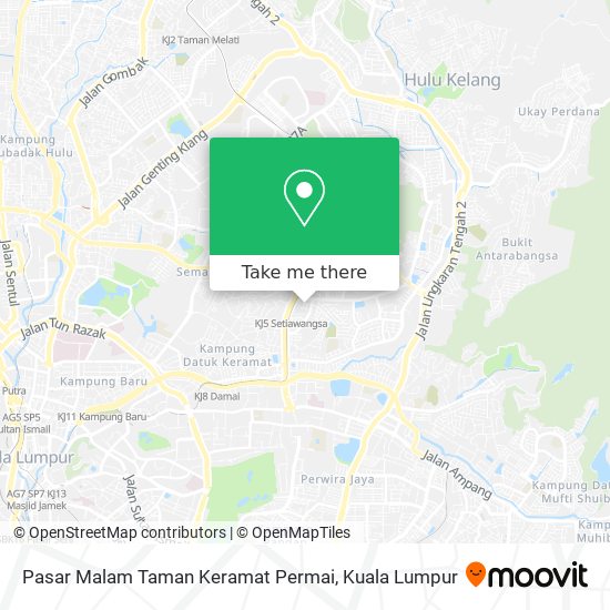 Pasar Malam Taman Keramat Permai map