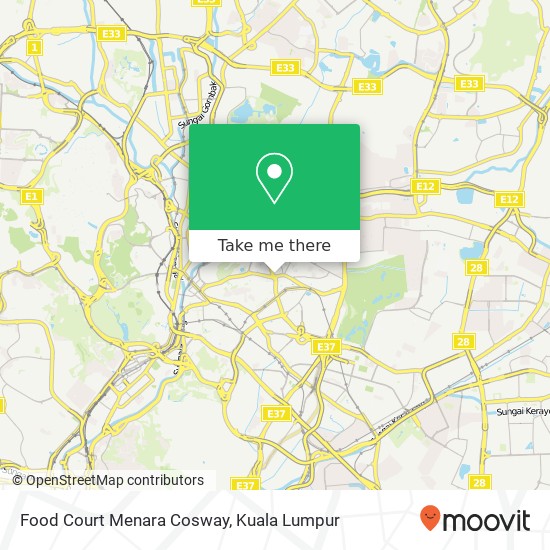 Food Court Menara Cosway map