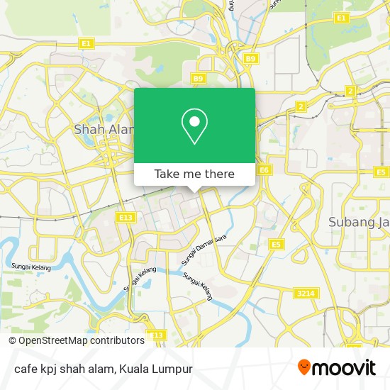 cafe kpj shah alam map