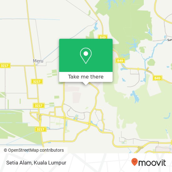 Setia Alam map