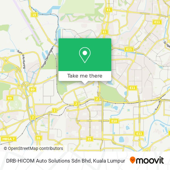 Peta DRB-HICOM Auto Solutions Sdn Bhd
