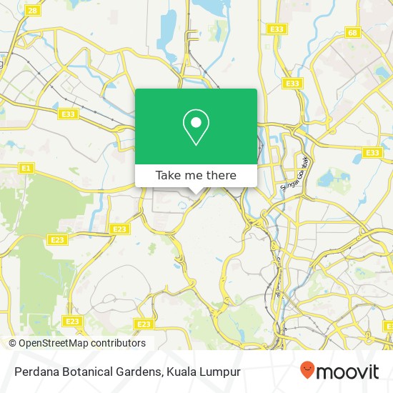 Perdana Botanical Gardens map