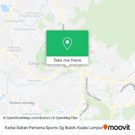 Peta Kedai Sukan Pertama Sports Sg Buloh