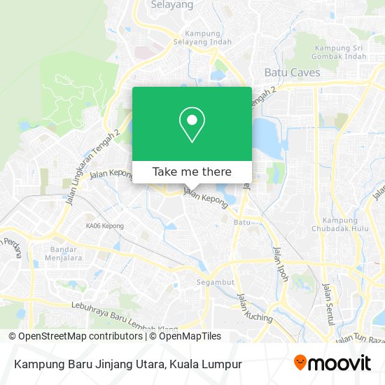 Kampung Baru Jinjang Utara map