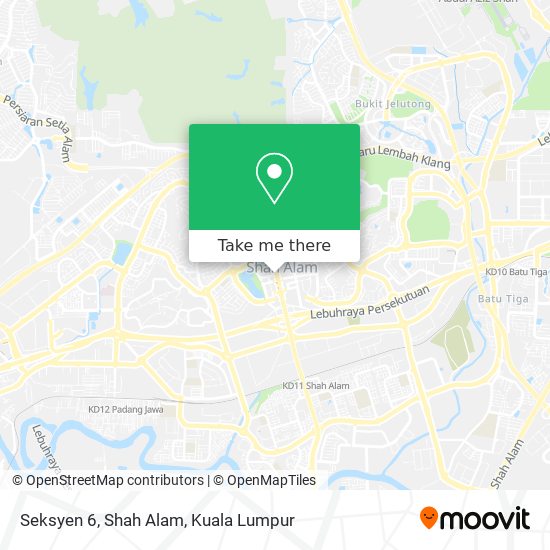 Peta Seksyen 6, Shah Alam