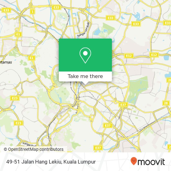 Peta 49-51 Jalan Hang Lekiu