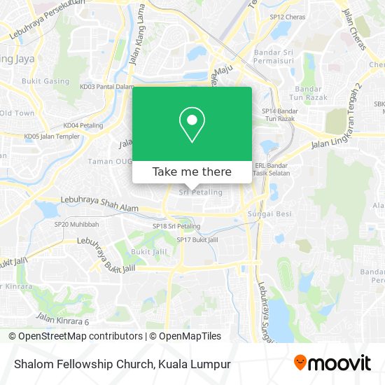 Shalom Fellowship Church map