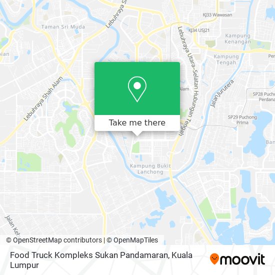Food Truck Kompleks Sukan Pandamaran map