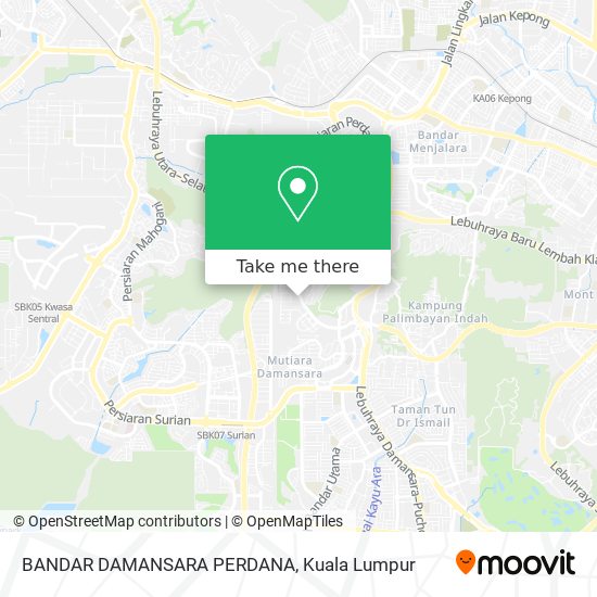 Peta BANDAR DAMANSARA PERDANA