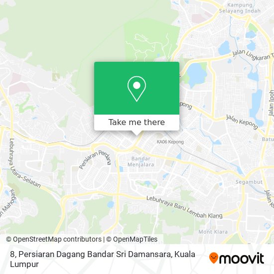 8, Persiaran Dagang Bandar Sri Damansara map