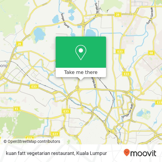 Peta kuan fatt vegetarian restaurant