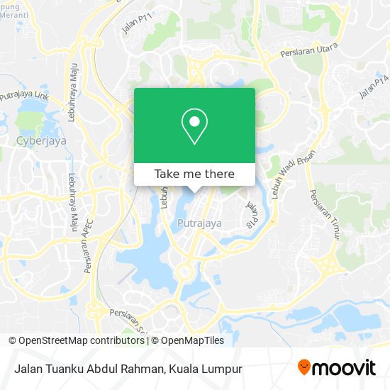 Jalan Tuanku Abdul Rahman map