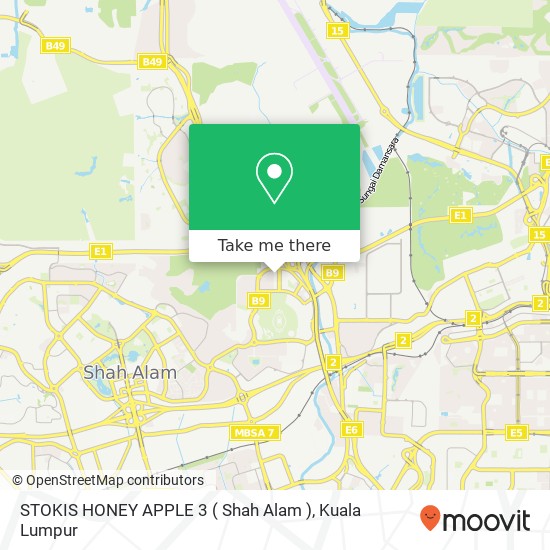 Peta STOKIS HONEY APPLE 3 ( Shah Alam )
