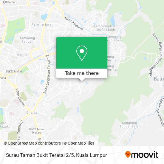 Surau Taman Bukit Teratai 2/5 map
