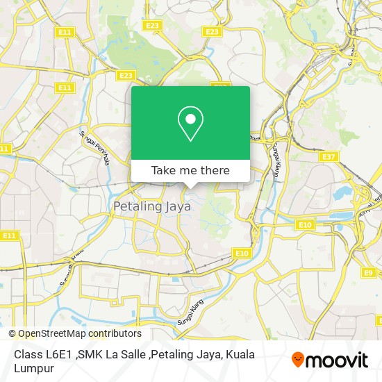 Class L6E1 ,SMK La Salle ,Petaling Jaya map