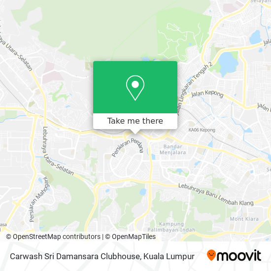 Peta Carwash Sri Damansara Clubhouse