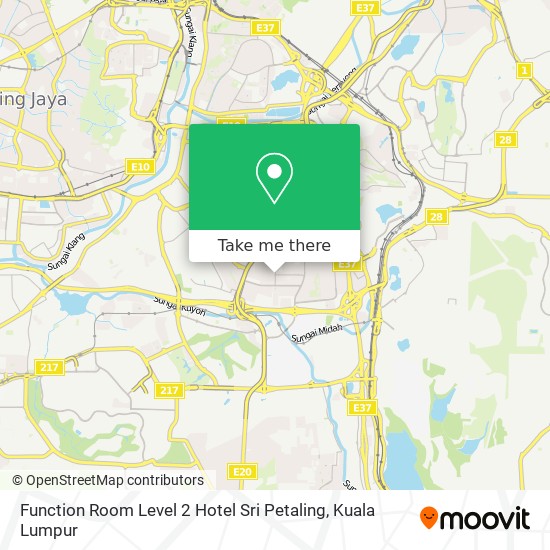 Function Room Level 2 Hotel Sri Petaling map
