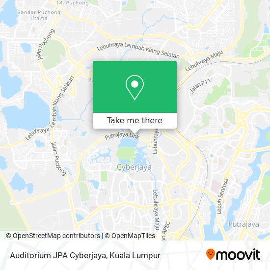 Auditorium JPA Cyberjaya map