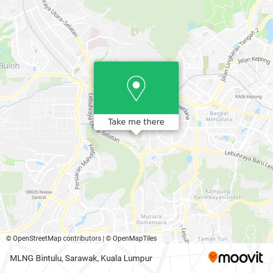 Peta MLNG Bintulu, Sarawak