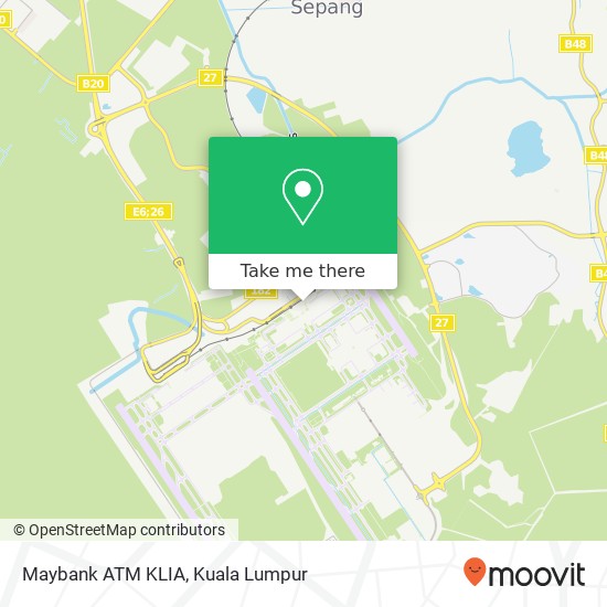 Maybank ATM KLIA map