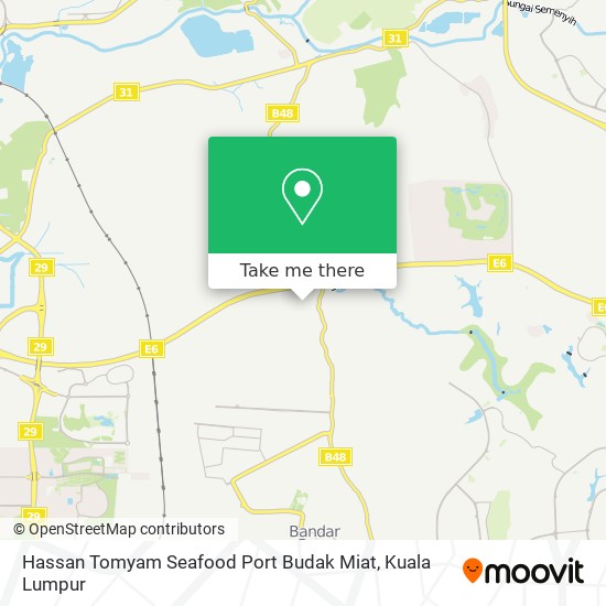 Hassan Tomyam Seafood Port Budak Miat map