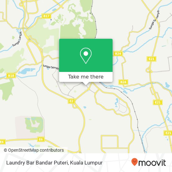 Laundry Bar Bandar Puteri map