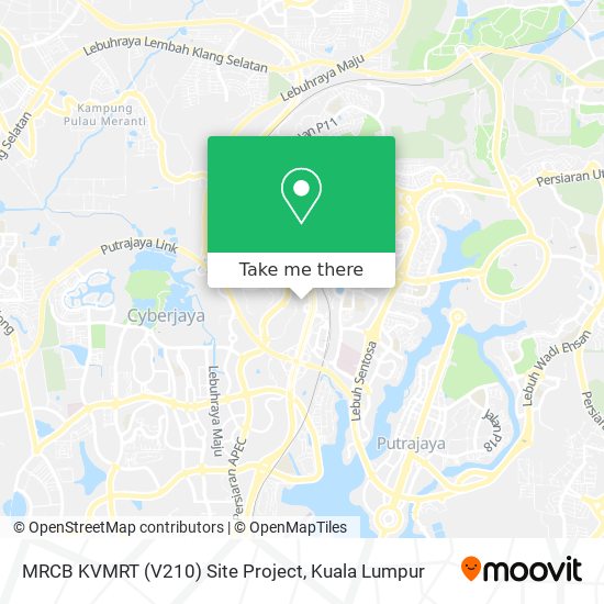 MRCB KVMRT (V210) Site Project map