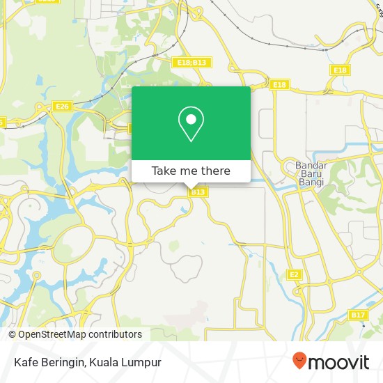 Kafe Beringin map