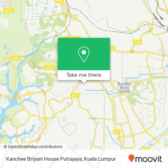 Kanchee Briyani House Putrajaya map