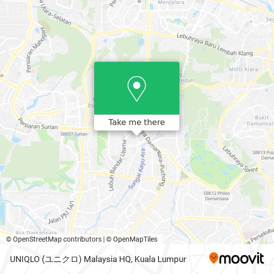UNIQLO (ユニクロ) Malaysia HQ map