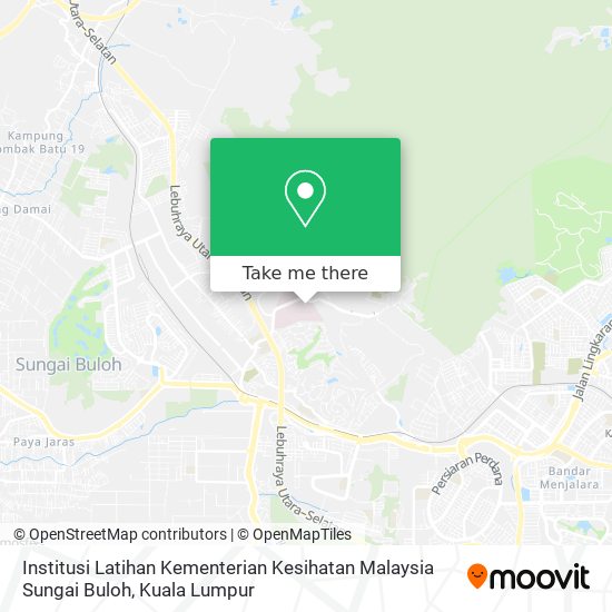 Institusi Latihan Kementerian Kesihatan Malaysia Sungai Buloh map