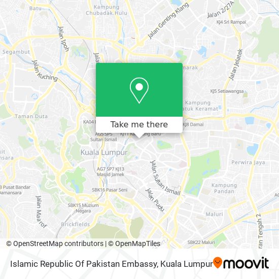 Islamic Republic Of Pakistan Embassy map